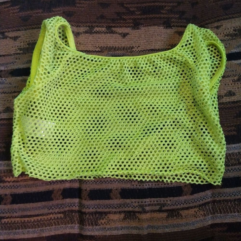 Weissman Little Girls Swimsuit Top Mesh Cover-up Size 1C Fits Like A Size 8-9